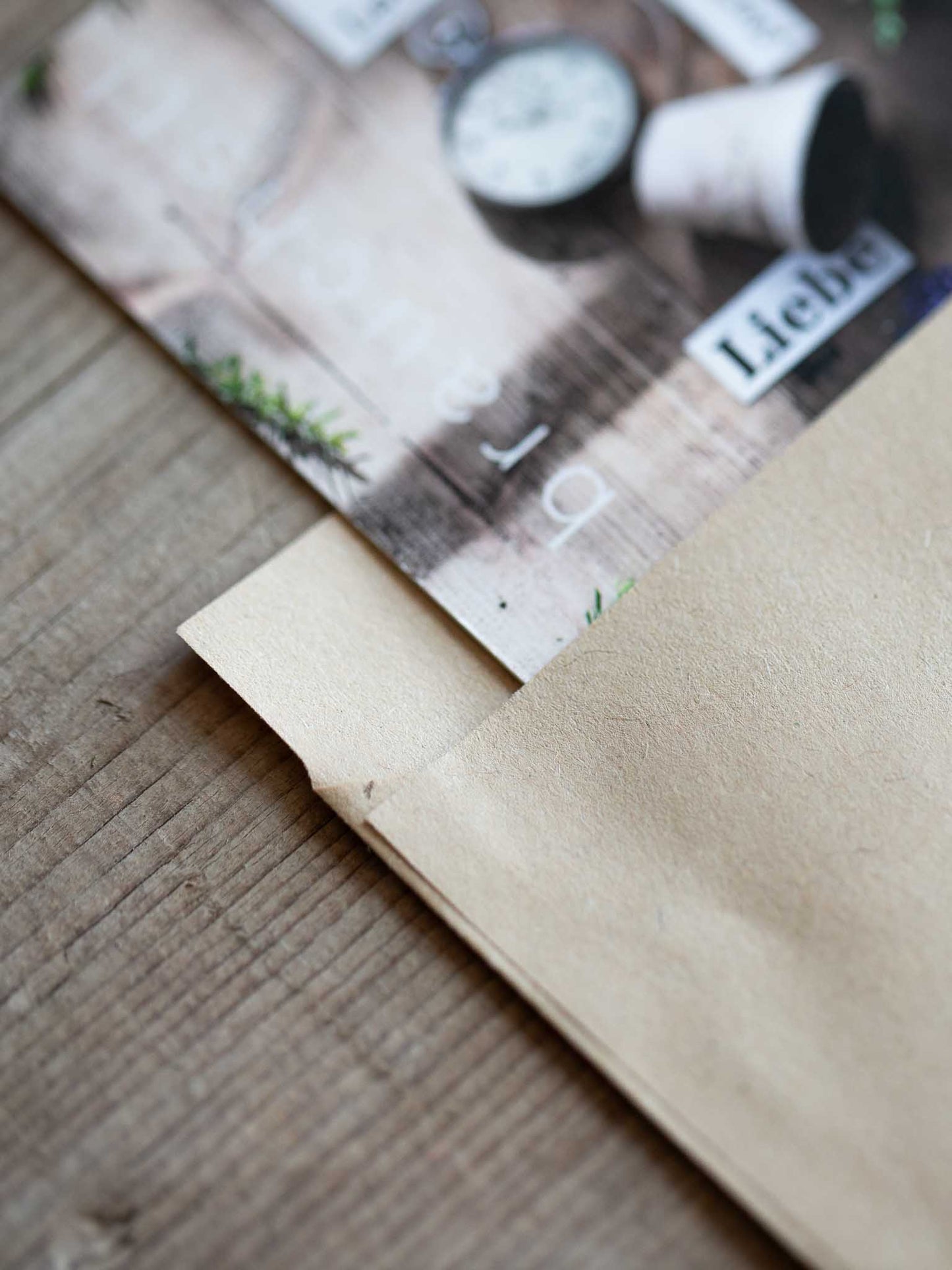 Flachbeutel für die Postkarten A6