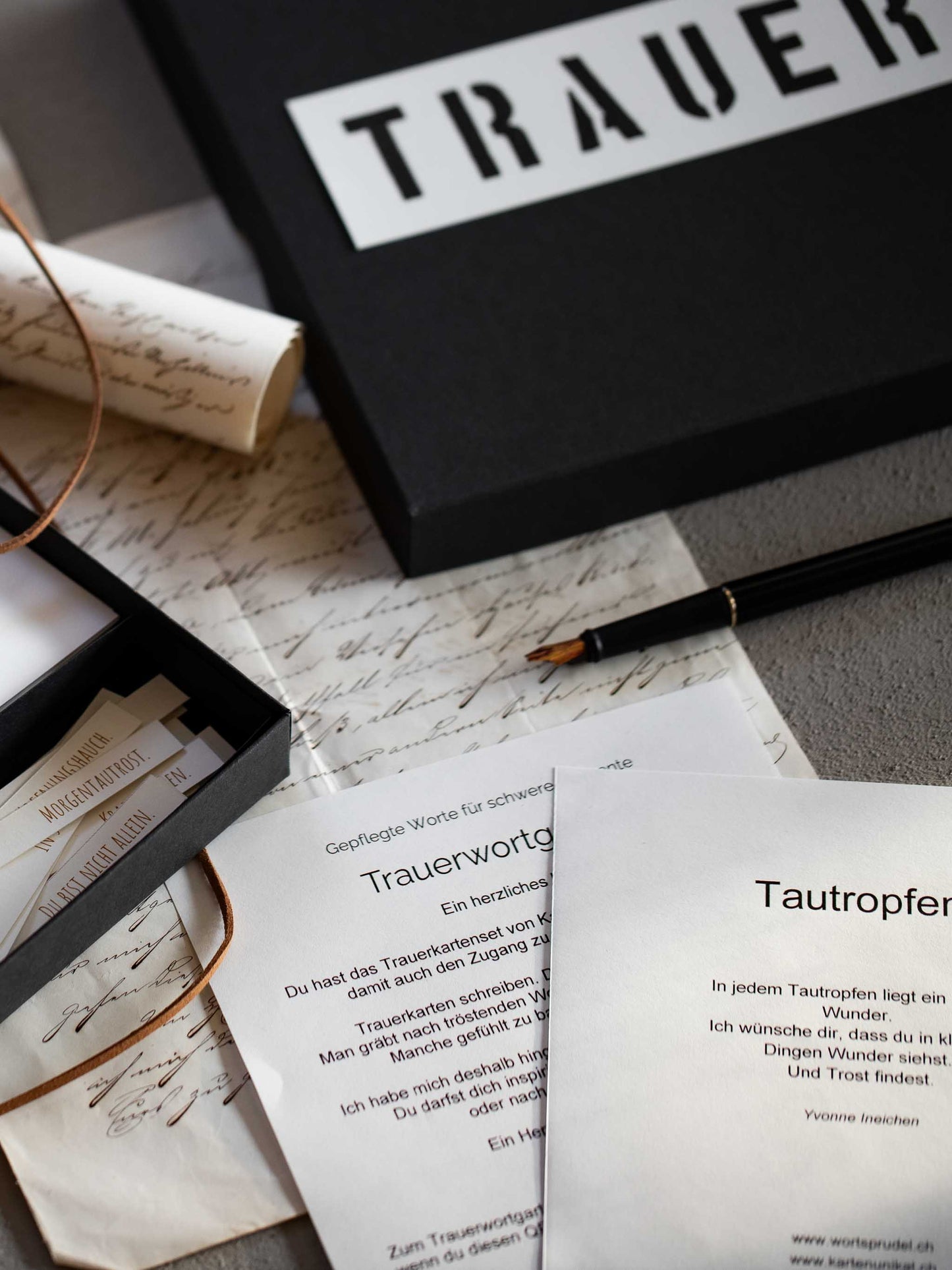 Das Trauerkartenset