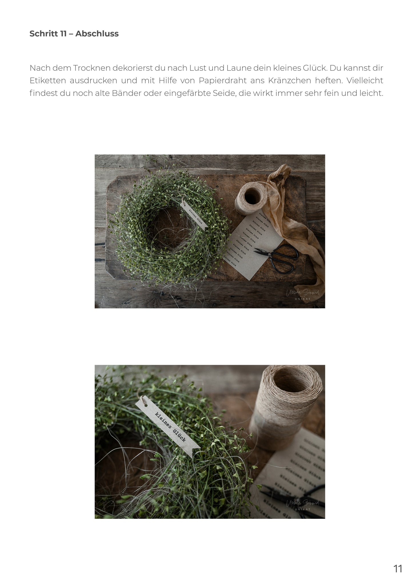 Hirtentäschlikränzchen - DIY Anleitung als PDF