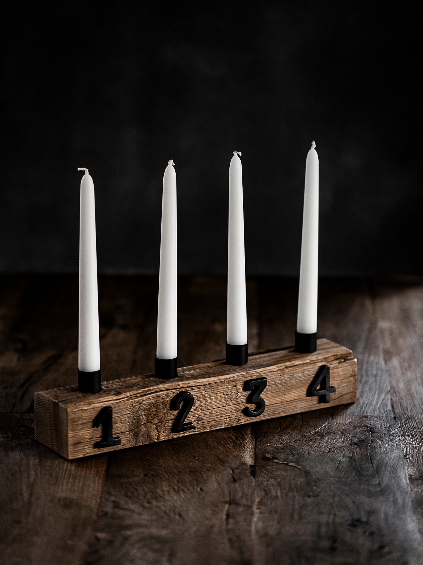 Adventskerzen-Balken