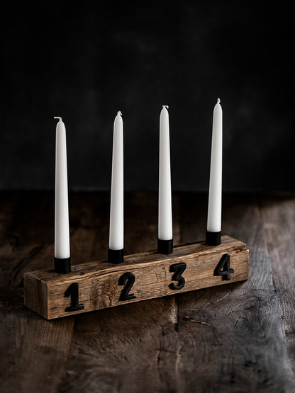 Adventskerzen-Balken