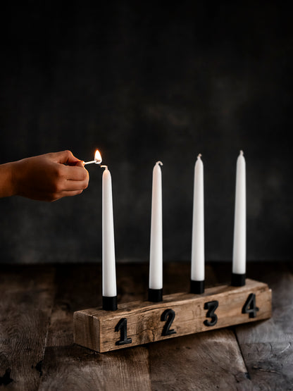 Adventskerzen-Balken