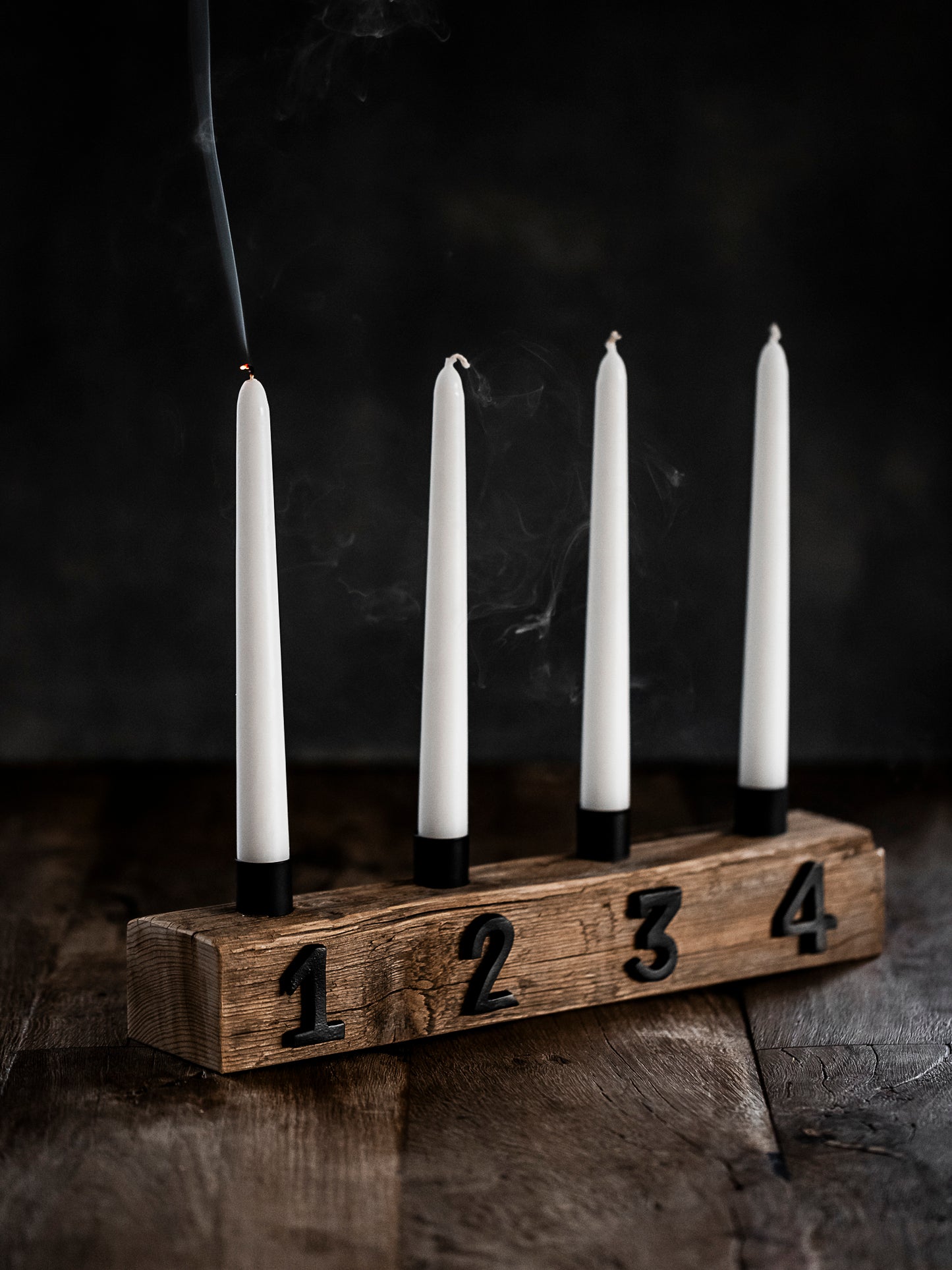 Adventskerzen-Balken