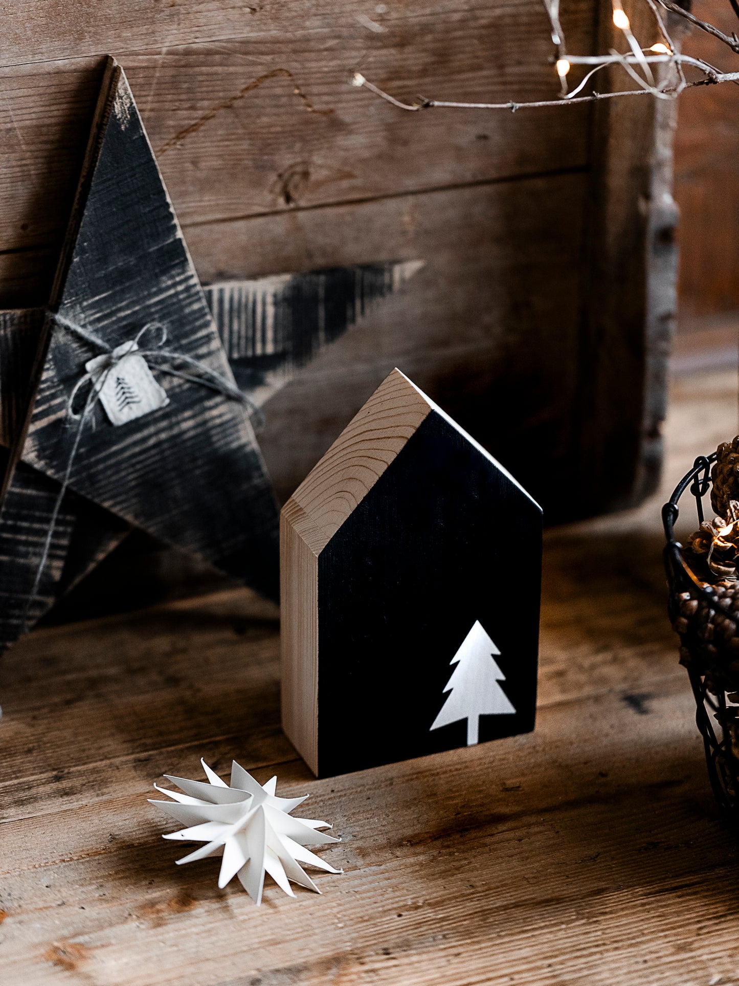 Weihnachtshaus: drehe es einfach um