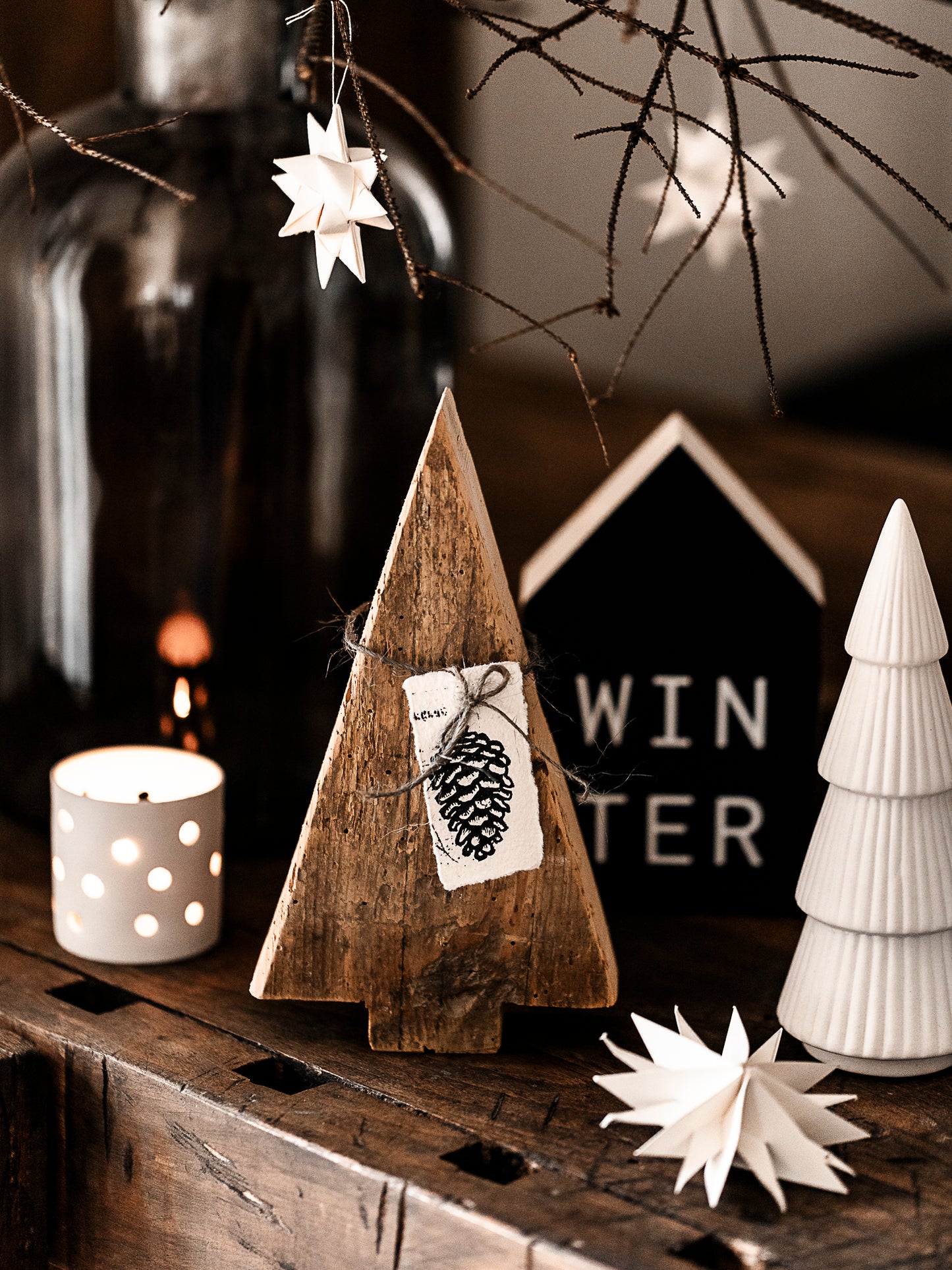 Knorrige Weihnachtstanne