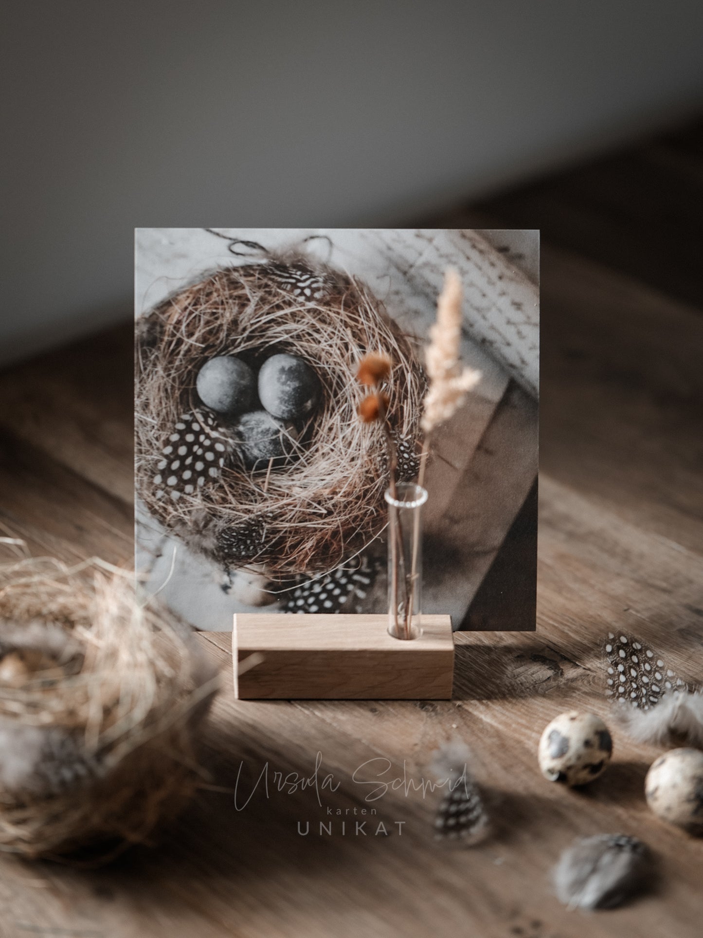 Kartenhalter mit Reagenzglas
