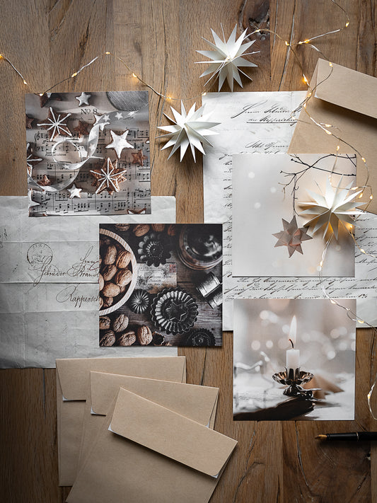Von edler Art Weihnachtszauber Kartenset